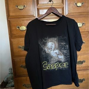 Halloween Graphic Tee Casper The Ghost Nostalgic 90s Plus Size Movie Pop Culture